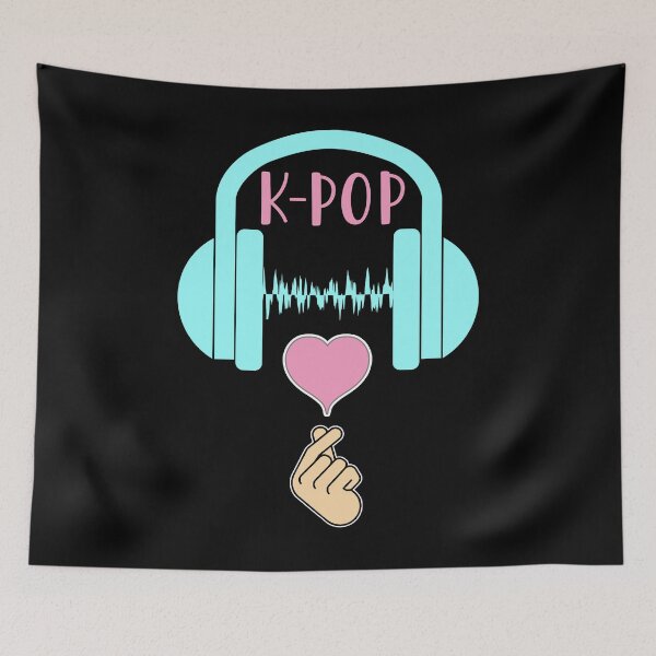 Item preview, K-pop headphones finger heart designed and sold by Mr-Peh.