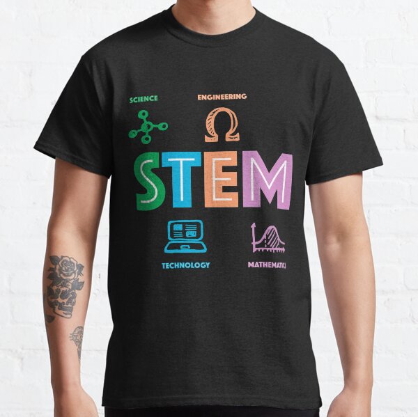 S.T.E.M - Ciencia Tecnología Ingeniería Matemática Camiseta clásica