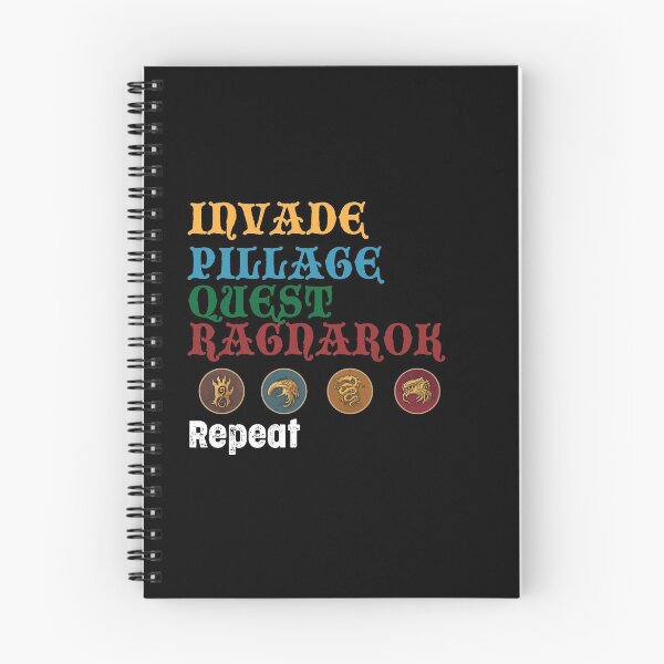 Item preview, Blood Rage Invade, Pillage, Quest, Raganork, Repeat Board Game Graphic - Tabletop Gaming designed and sold by MeepleDesign.