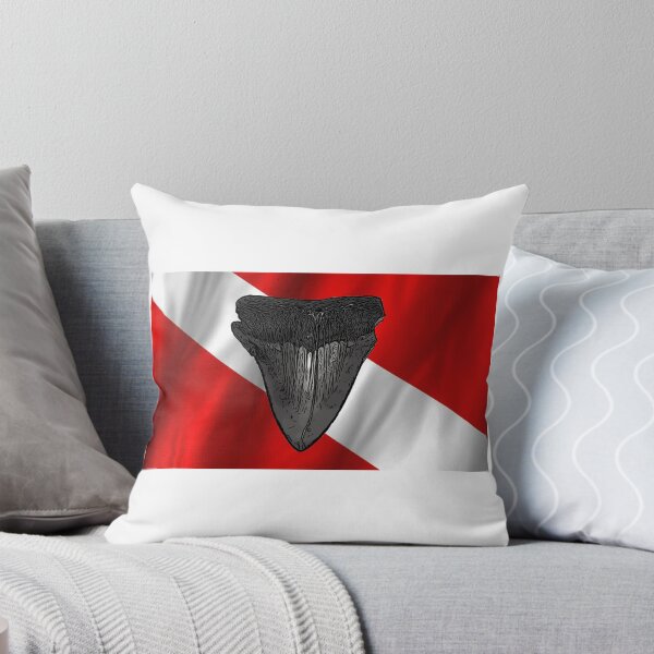 Item preview, Chesapeake Bay Megalodon Sharks Tooth and Diver Flag designed and sold by baybranded.
