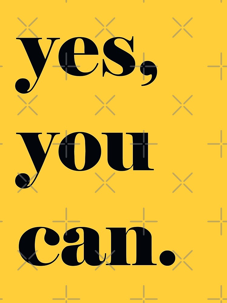 Inspirational and motivation quote. Yes you can 638042 Vector Art