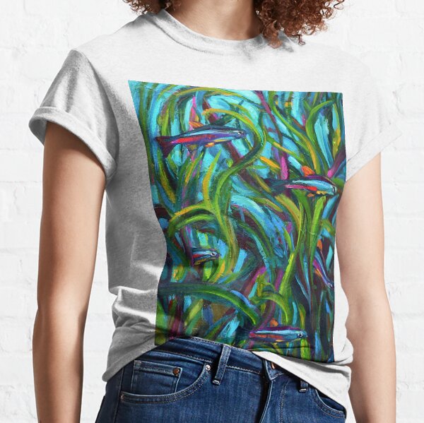 Item preview, Neon Tetra Fish Art by Robert Phelps designed and sold by RobertPhelpsArt.