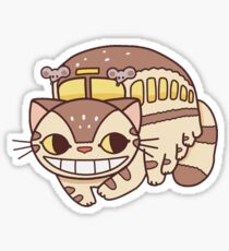 Cat Commute Sticker