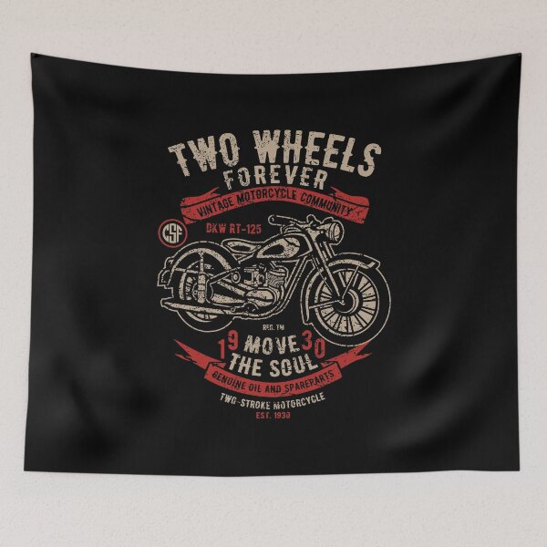 Item preview, Two Wheels Forever designed and sold by crazy-s-factory.