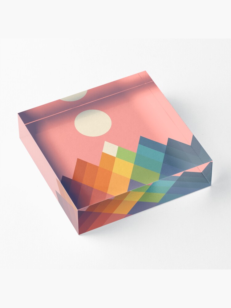 Alternate view of Rainbow Peak Acrylic Block
