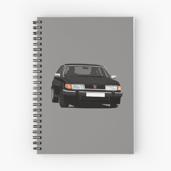 Item preview, Rover 2500 SD1 - black - car illustration designed and sold by knappidesign.