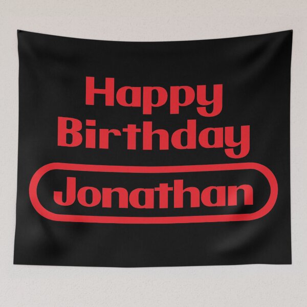 Item preview, Jonathan Happy Birthday Gift Video Games Retro designed and sold by elhefe.