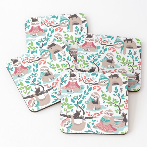 Item preview, Hygge sloth // white and orange designed and sold by SelmaCardoso.