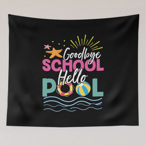 Item preview, Goodbye School Hello Pool Summer Vacation Beach designed and sold by haselshirt.