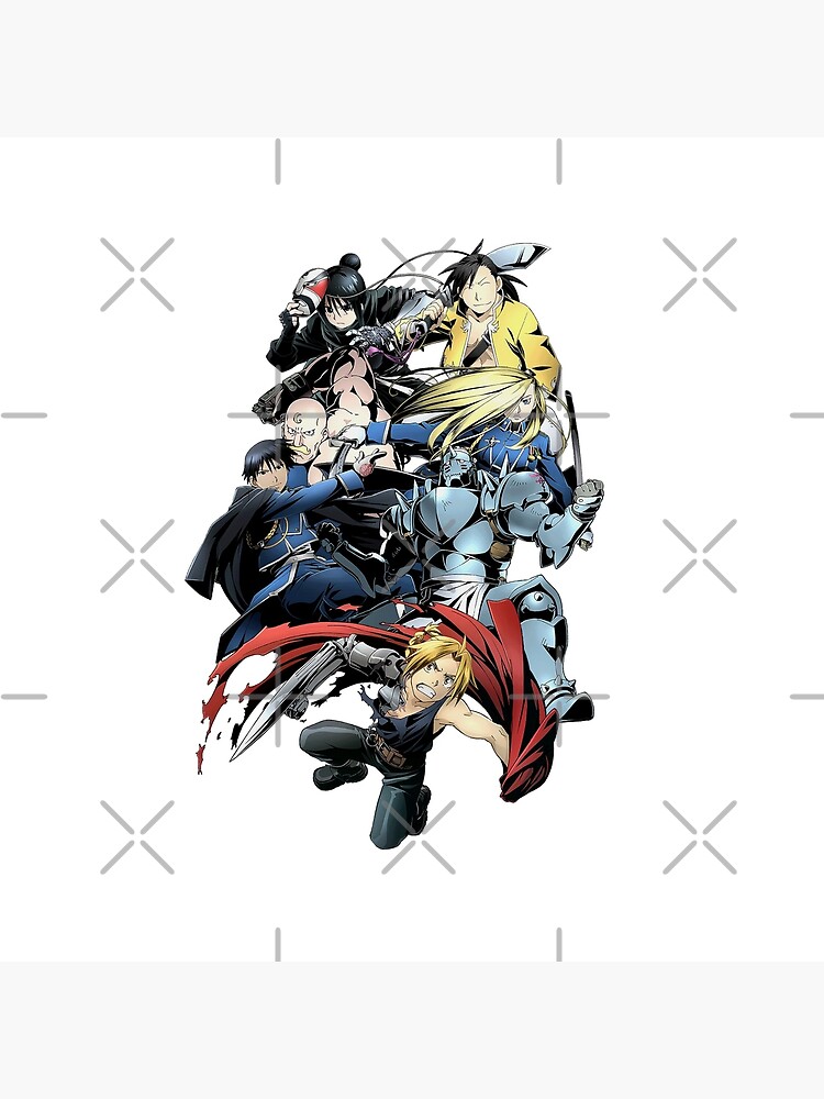 Fullmetal Alchemist Character Mashup Anime - Full Alchemist: Brotherhood |  Art Board Print