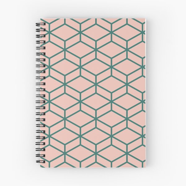 Item preview, Honeycomb Geometric Lattice in Green Teal and Blush Millennial Pink. Clean. Minimalist. Elegant. designed and sold by kierkegaard.