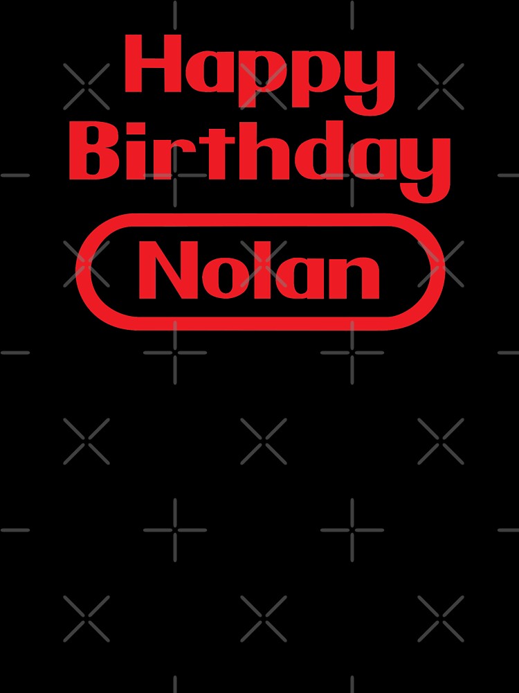 T Shirt Enfant Nolan Joyeux Anniversaire Cadeau Jeux Video Retro Par Elhefe Redbubble