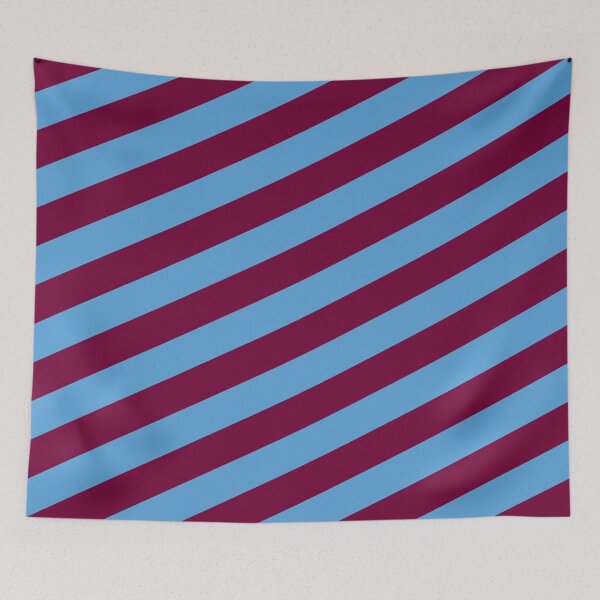 Item preview, Manchester City Sky Blue and Maroon Angled Stripes designed and sold by Sporting Colour.