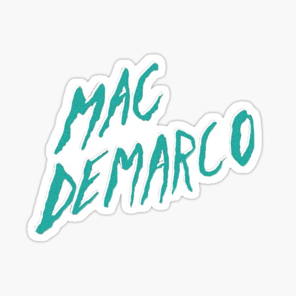 mac demarco 2 title Sticker