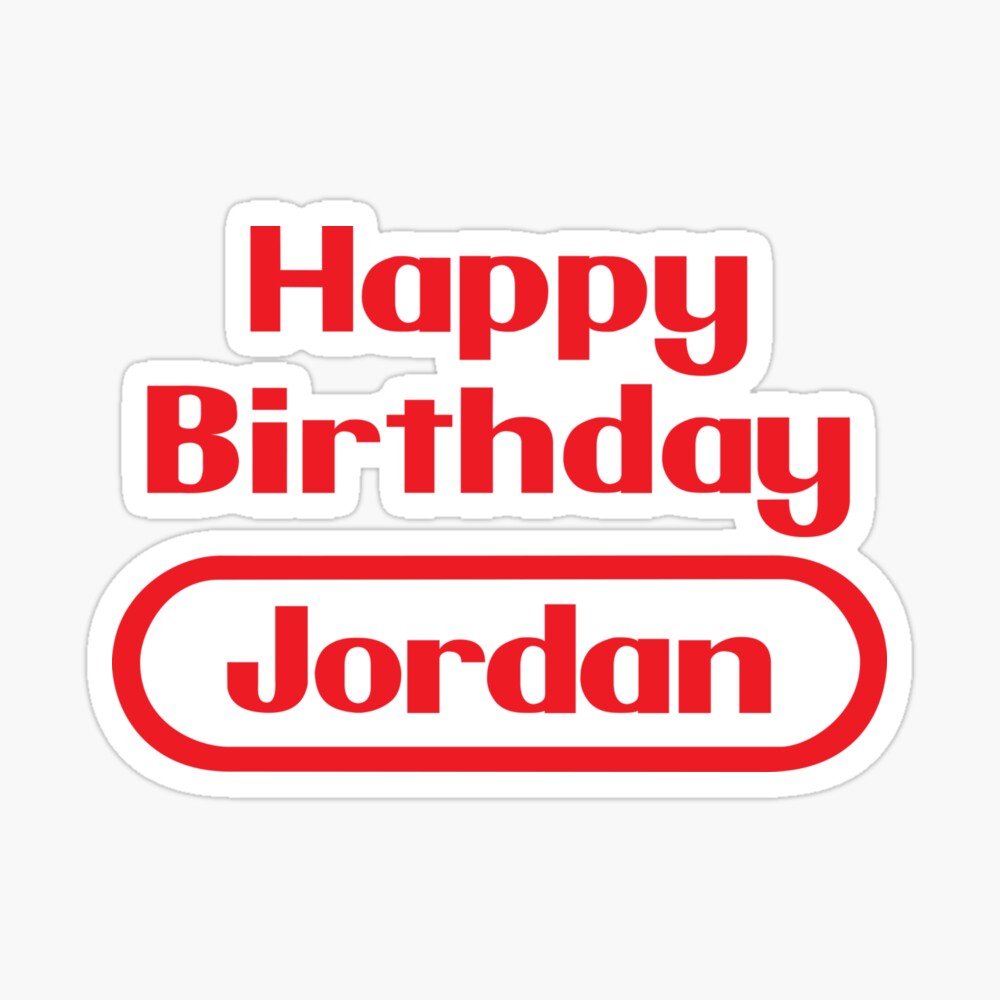 Jordan Happy Birthday Gift Video Games Retro