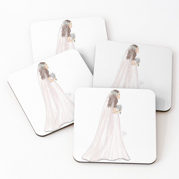 Item preview, Bride on the Aisle gift-Wedding Day illustration designed and sold by SMillustrations.