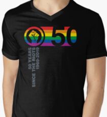 50 Years Since The Riots 1969-2019 V-Neck T-Shirt