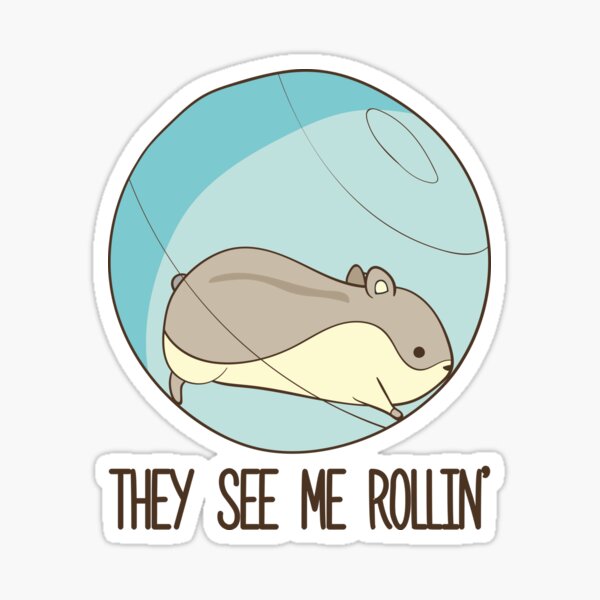 Item preview, They See Me Rollin' Hamster Ball T-Shirt designed and sold by DreamyPanda.