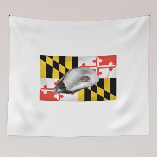Item preview, Oyster on Maryland Flag  designed and sold by baybranded.