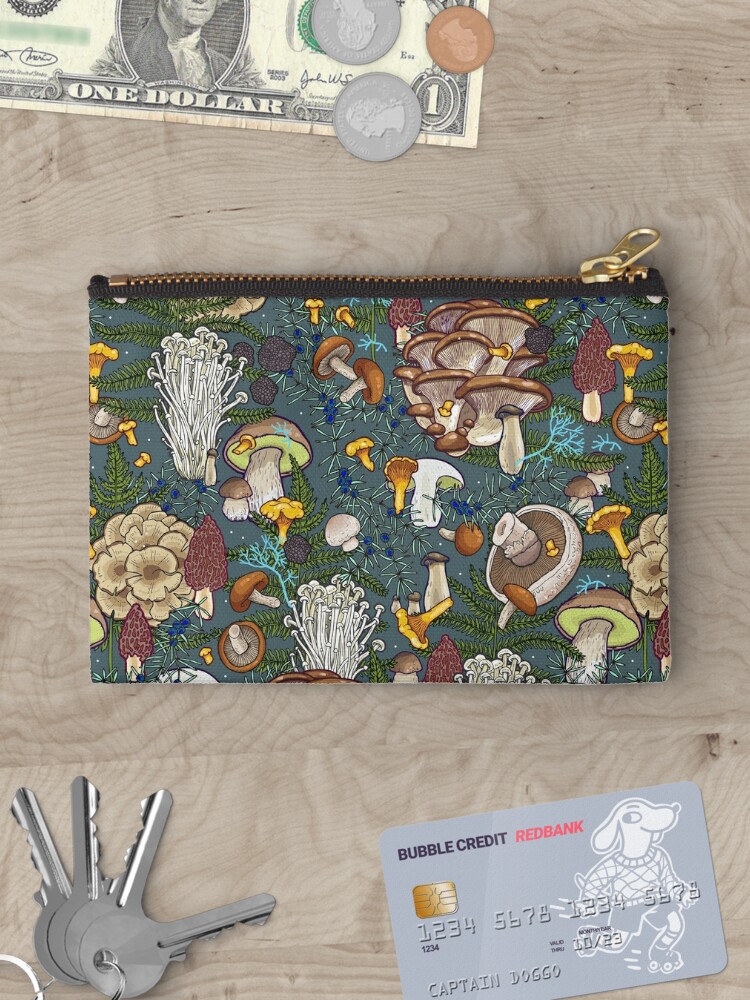 Disover Boho Mushroom forest Makeup Bag