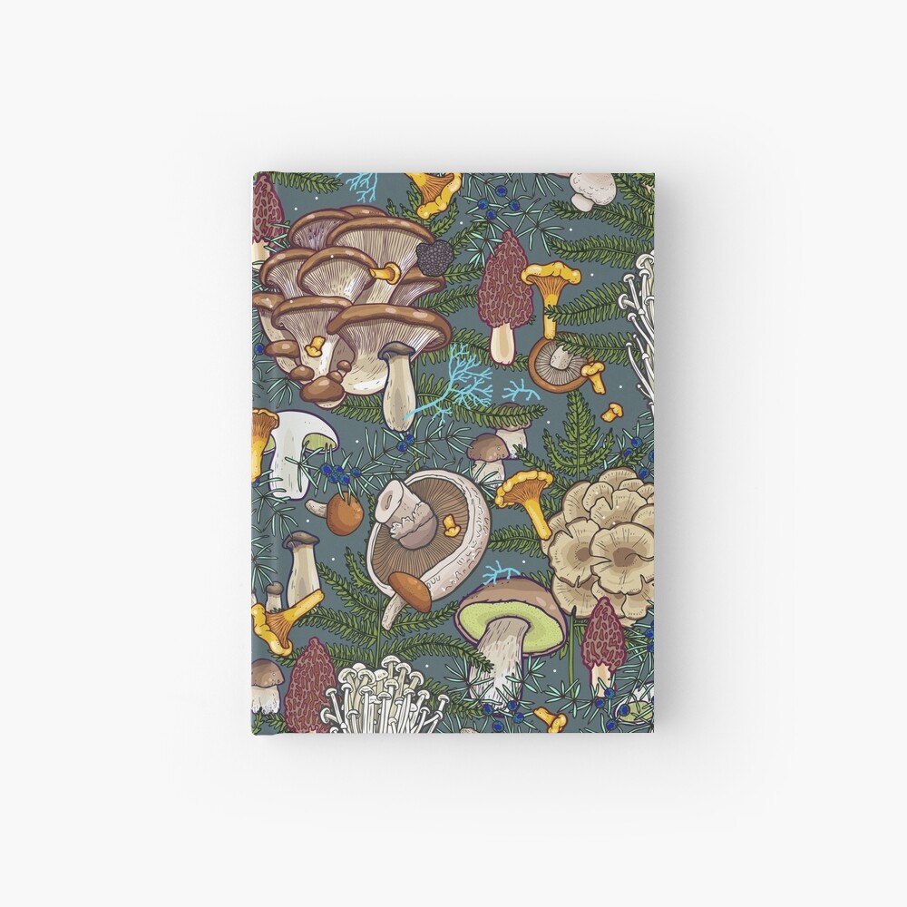 mushroom forest Hardcover Journal