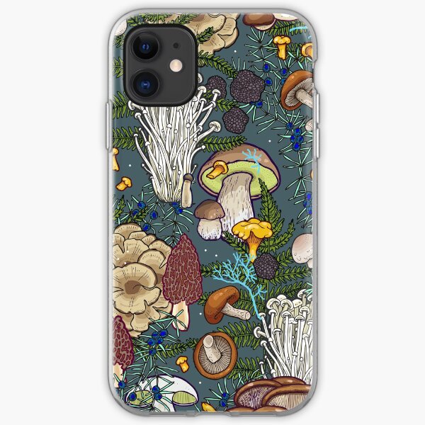 mushroom forest iPhone Soft Case