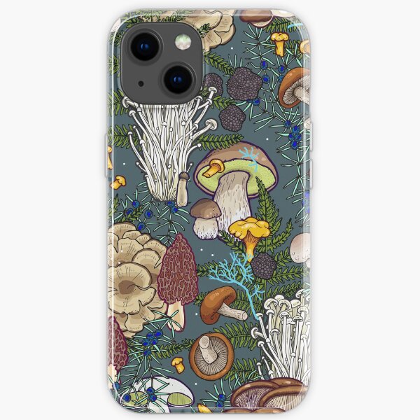 mushroom forest iPhone Soft Case