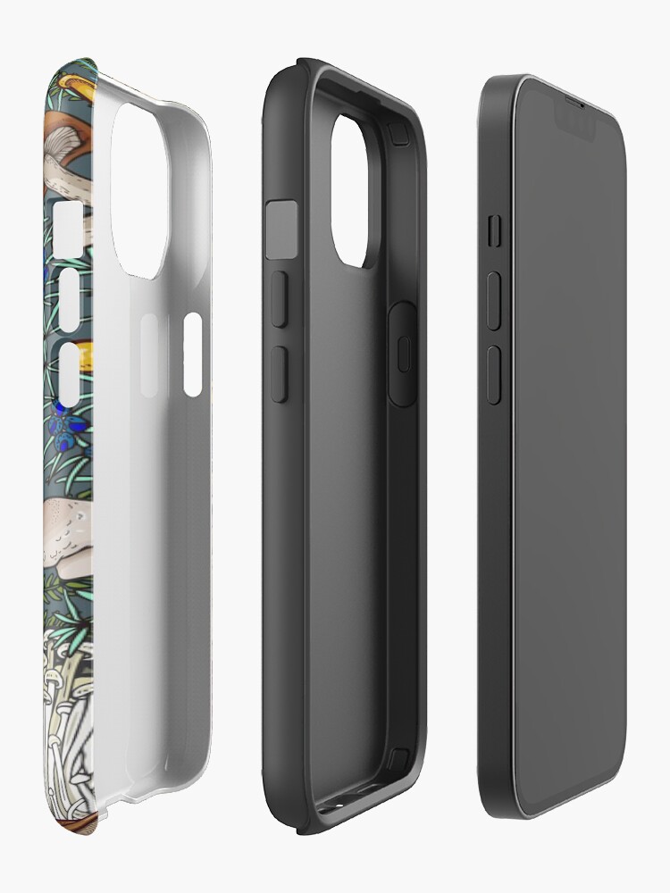 Alternate view of mushroom forest iPhone Case