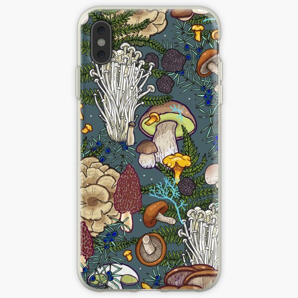 forêt de champignons Coque souple iPhone