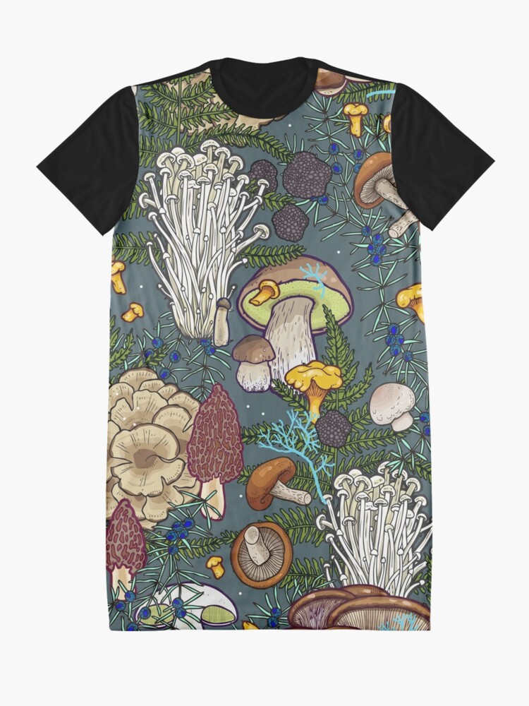 Alternate view of mushroom forest Graphic T-Shirt Dress