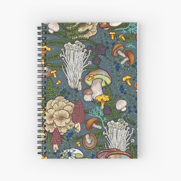 mushroom forest Spiral Notebook