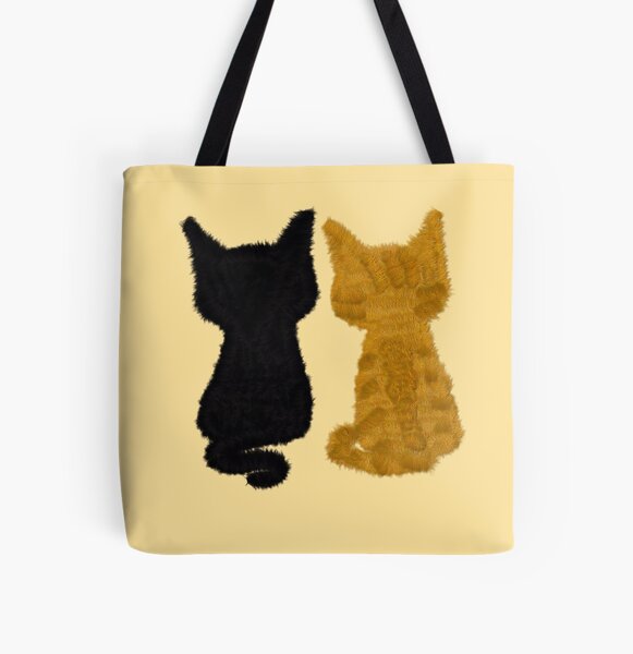 Two cats Bolsa estampada de tela