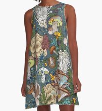 mushroom forest A-Line Dress