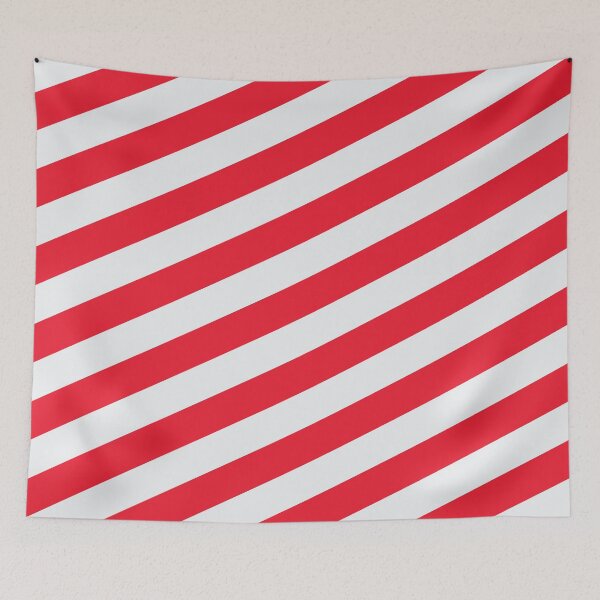Item preview, Arsenal Red and White Angled Stripes designed and sold by Sporting Colour.