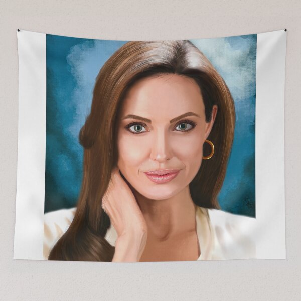 Item preview, Angelina Jolie Pintura Digital designed and sold by KarimStudio.