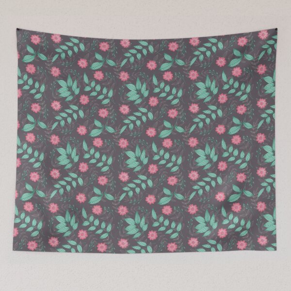 Item preview, Leafy florals designed and sold by Hollyroseart.