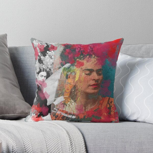Frida Khalo - Peinture numérique cubique par Iona Art Digital Coussin