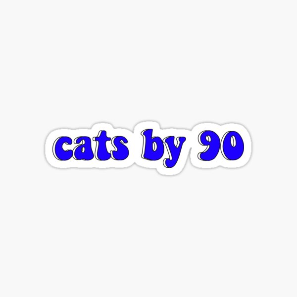 cats by 90 Sticker