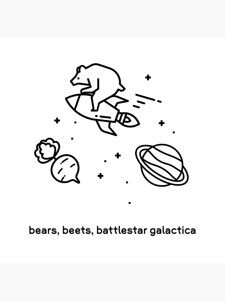 Done by @doodles_ Bears... Beets.... Battlestar Galactica. This was a fun  mash up of groot and Dwight schrute from the office thanks Matt.… |  Instagram