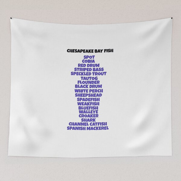 Item preview, Chesapeake Bay Fish Types  designed and sold by baybranded.