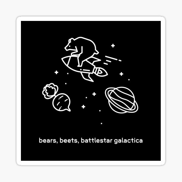 Item preview, bears, beets, battlestar galactica v2 designed and sold by theofficeshop.