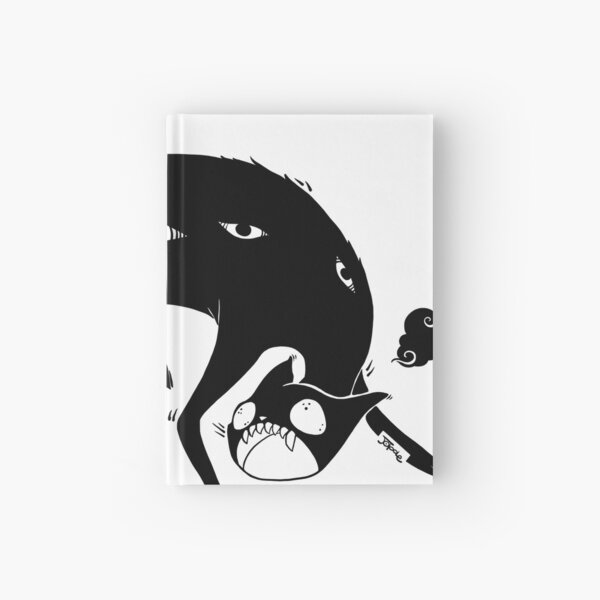 Black Many Eyed Goth Cat Hardcover Journal