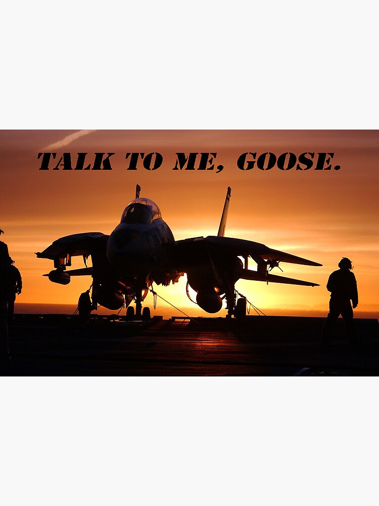 "Talk To Me, Goose. Top Gun" Sticker for Sale by ClarkeDesign | Redbubble