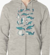 whale sharks! Zipped Hoodie