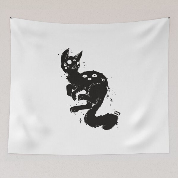 Item preview, Cute Kawaii Spider Cat, Gothic Creepy Cute Art designed and sold by cellsdividing.