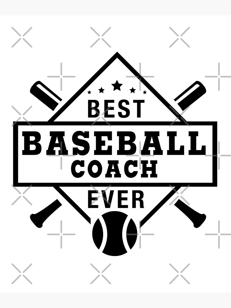 Baseball Coach Thank You Gift design Best Coach EVER Greeting Card for  Sale by EstelleStar