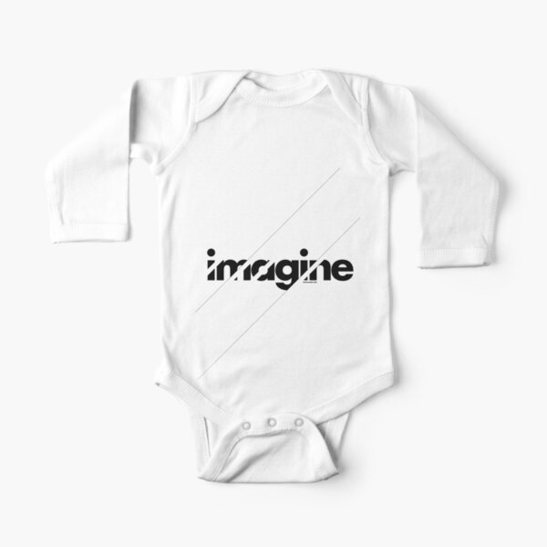 Imagine under stripes Long Sleeve Baby One-Piece