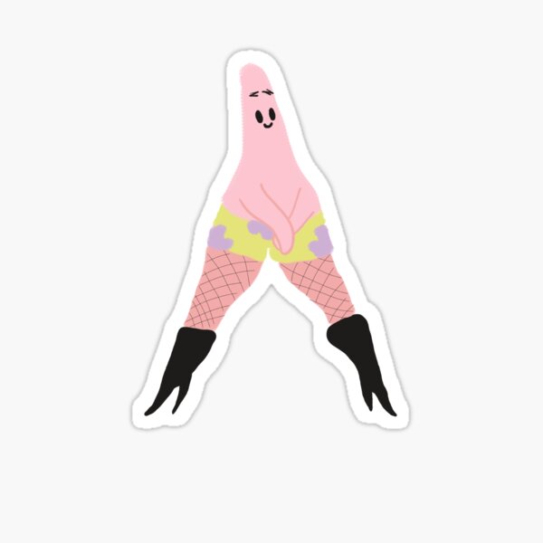 "Patrick Star Up In Pumps" Sticker by Nlcopenhaver Redbubble