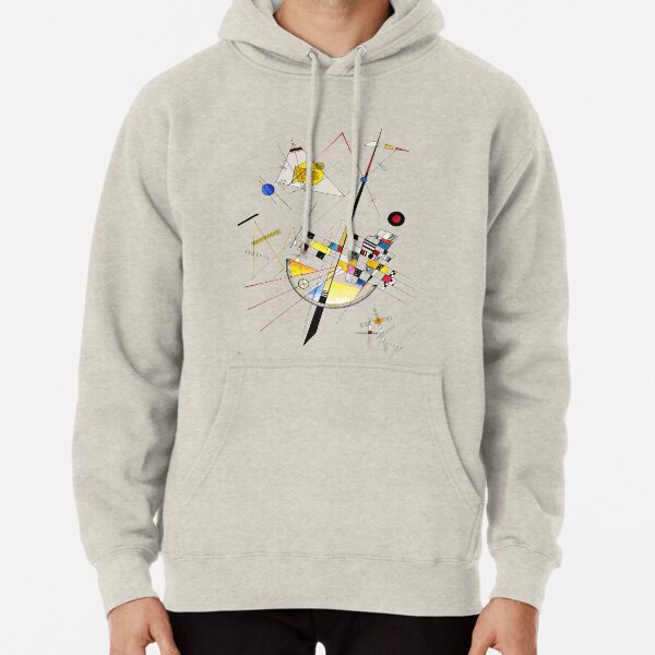 HIGH RESOLUTION Delicate Tension #85 Wassily Kandinsky Pullover Hoodie