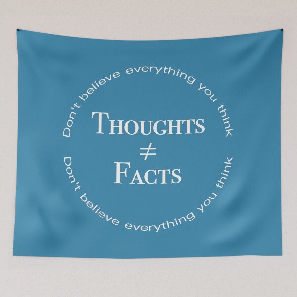 Item preview, Thoughts ≠ Facts: reminder for intrusive thoughts, ocd, anxiety, depression, mental illness designed and sold by EmKibs.